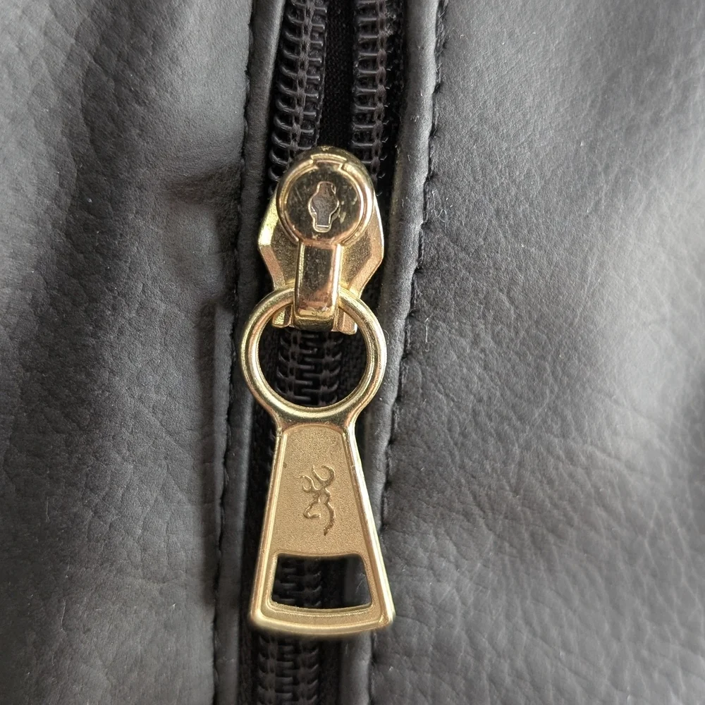 🖤 Browning Concealed Carry Tote Black CCW Purse Gold Hardware Buckmark, Key Inc